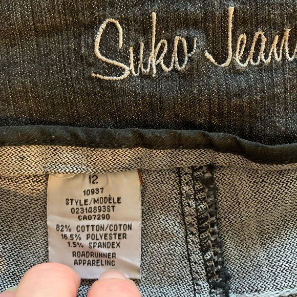 Suko Jeans Mid Rise Pull On Boot Cut Jeans, size 12 - Picture 5 of 6